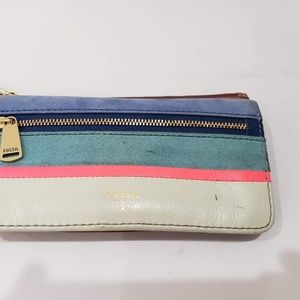 Preston leather zip top wallet